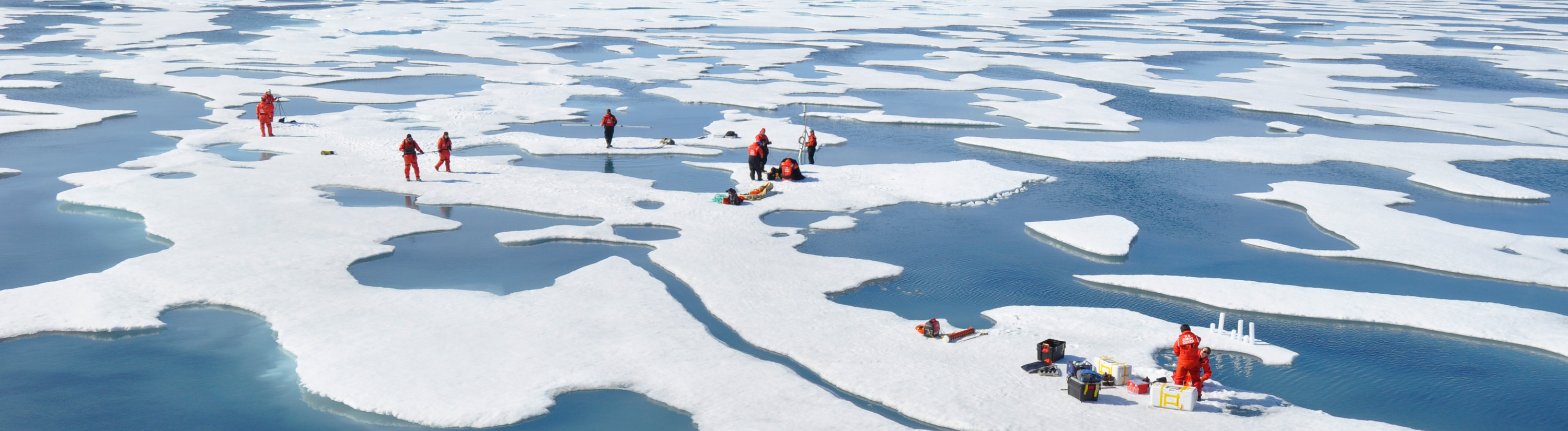 Crew on an icescape