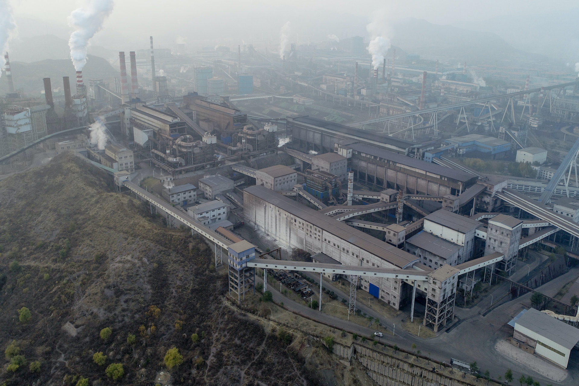 Coal fired factory in China